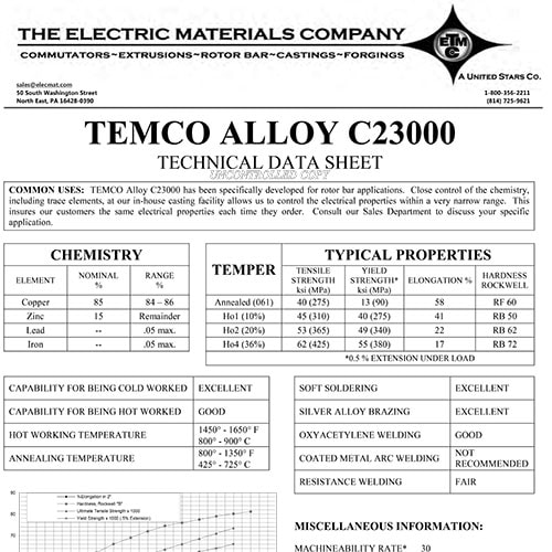 TEMCO Alloy C23000