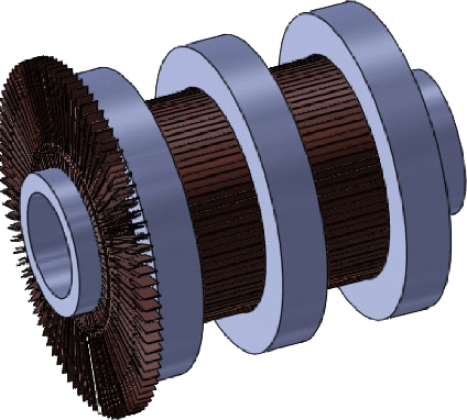 external shrink ring commutator