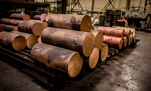 cast copper logs
